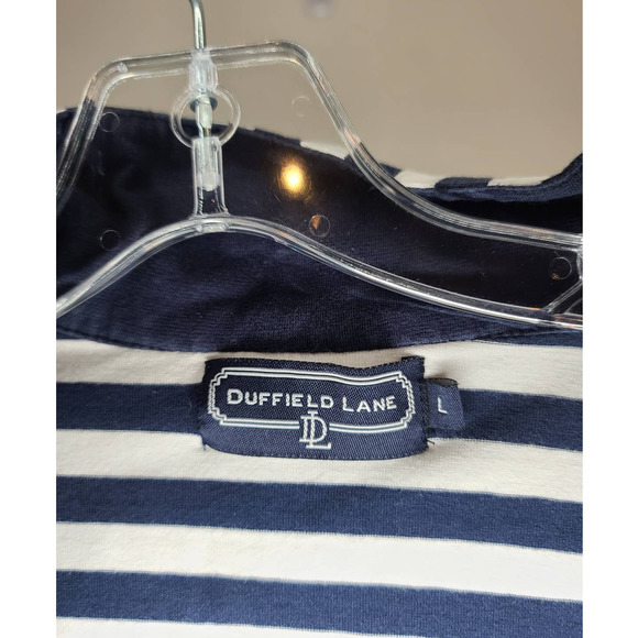 Duffield Lane zip up striped pullover - medium - Picture 2 of 3